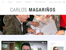 Tablet Screenshot of carlosmagarinos.com